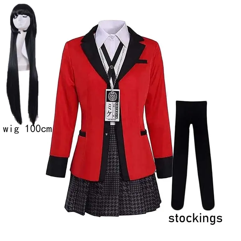 Anime Cosplay Yumeko - Yumeko Jabami Cosplay-Kostüm, Schuluniformen, Jabami Yumeko-Outfits,
