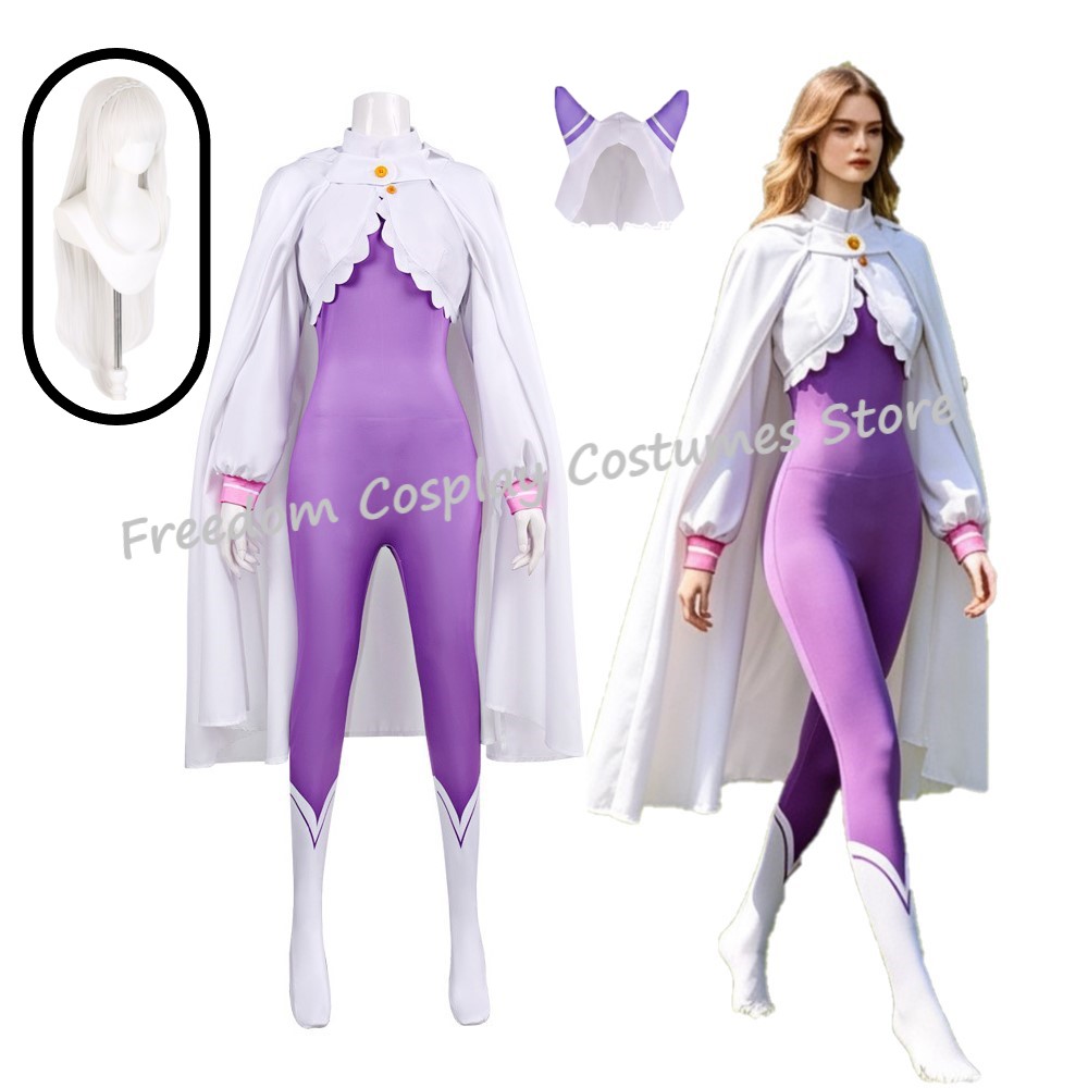 Anime Cosplay Re Zero - NEU Emilia Rezero Cosplay Kostüm Perücke