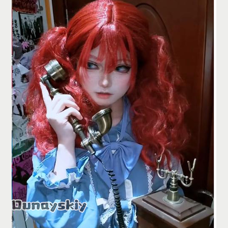 Anime Cosplay Blue Hair - Hemera*/Poppy Game Cosplay-Kostüm Kleid Game Poppy