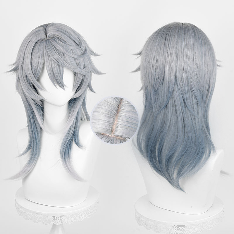 Anime Cosplay Blue Hair - HSR Sonntag Cosplay Perücke 52 cm