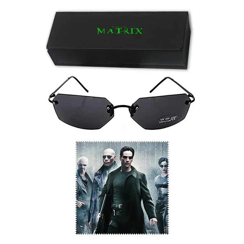 Anime Cosplay Glasses - Klassische Matrix Agent Smith Stil Polarisierte