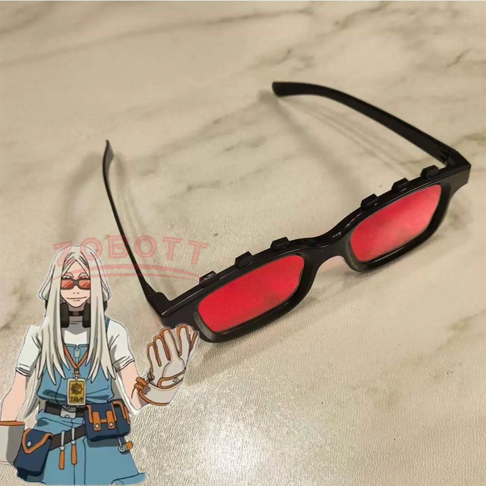 Anime Cosplay Glasses - Gachiakuta Cosplay-Requisiten, Cosplay-Perücke, August Cosplay-Brille, Schild,