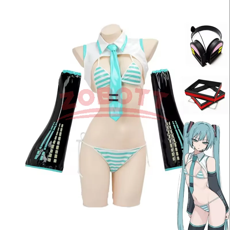 Anime Cosplay Bikini - Game Miku Cosplay Miku Formelanzüge Cosplay