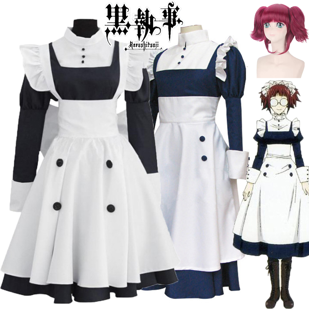 Anime Cosplay Black Girl - 2025 Meyrin Maid Uniform für Frauen
