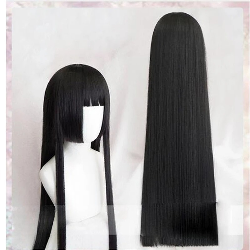 Anime Cosplay Yumeko - 100cm Yumeko Jabami Cosplay Perücke, Schwarzes