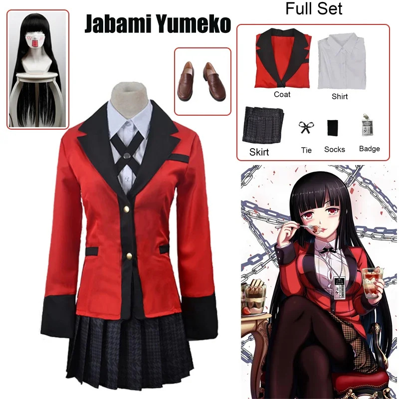 Anime Cosplay Yumeko - Jabami Yumeko Cosplay Schuhe Kakegurui Compulsive