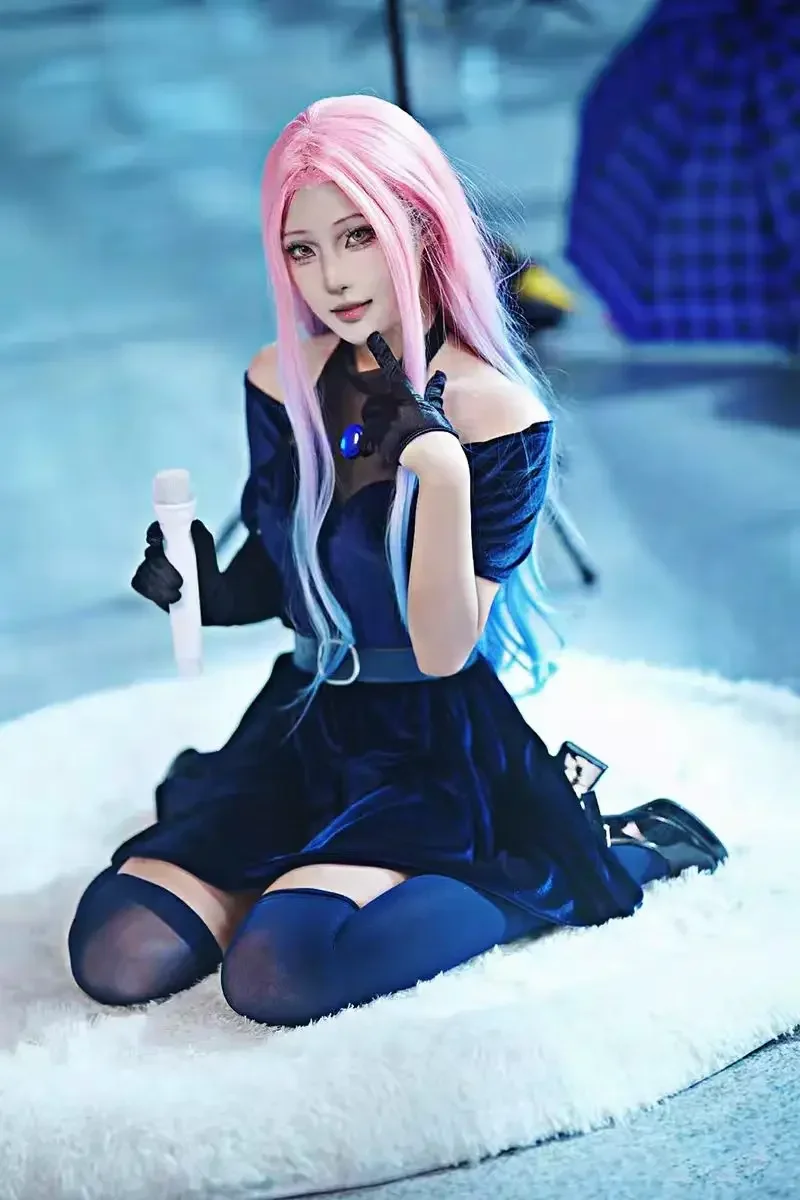 Anime Cosplay Blue Hair - 2026 Mizi Cosplay Kostüm Anime Alien