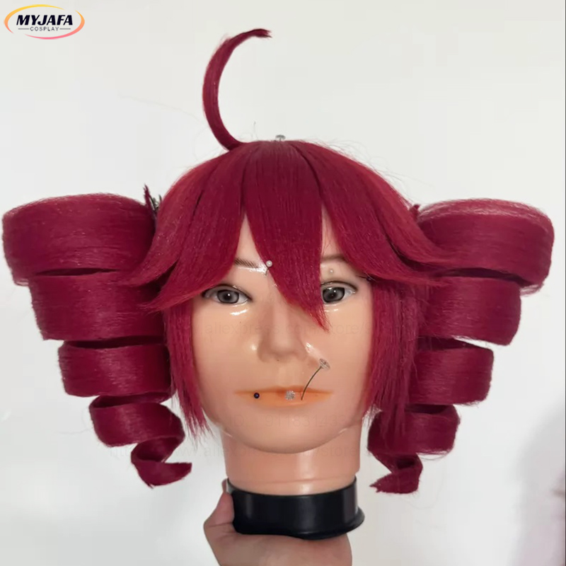 Anime Cosplay With Red Hair - Anime Kasane Teto Cosplay Perücke, niedliche