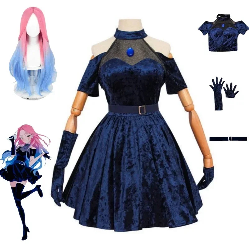 Mizi Cosplay Kostüm Anime Alie – Anime Cosplay Blue Hair Bewertung und Preis