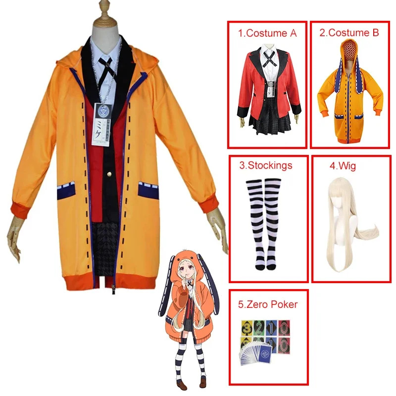 2026 Kakegurui Jabami Yumeko Y – Anime Cosplay Yumeko Bewertung und Preis