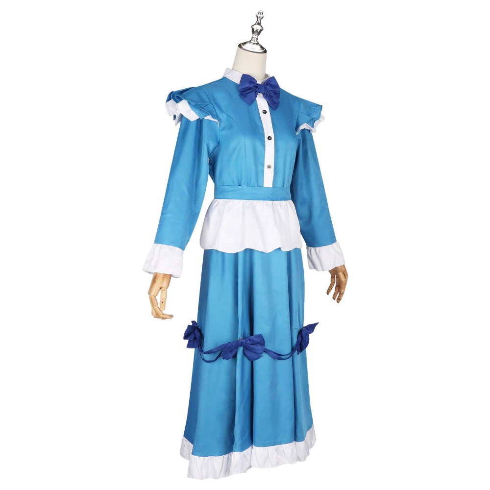 Poppy Red Hair Cosplay-Kostüm, – Anime Cosplay Blue Hair Bewertung und Preis