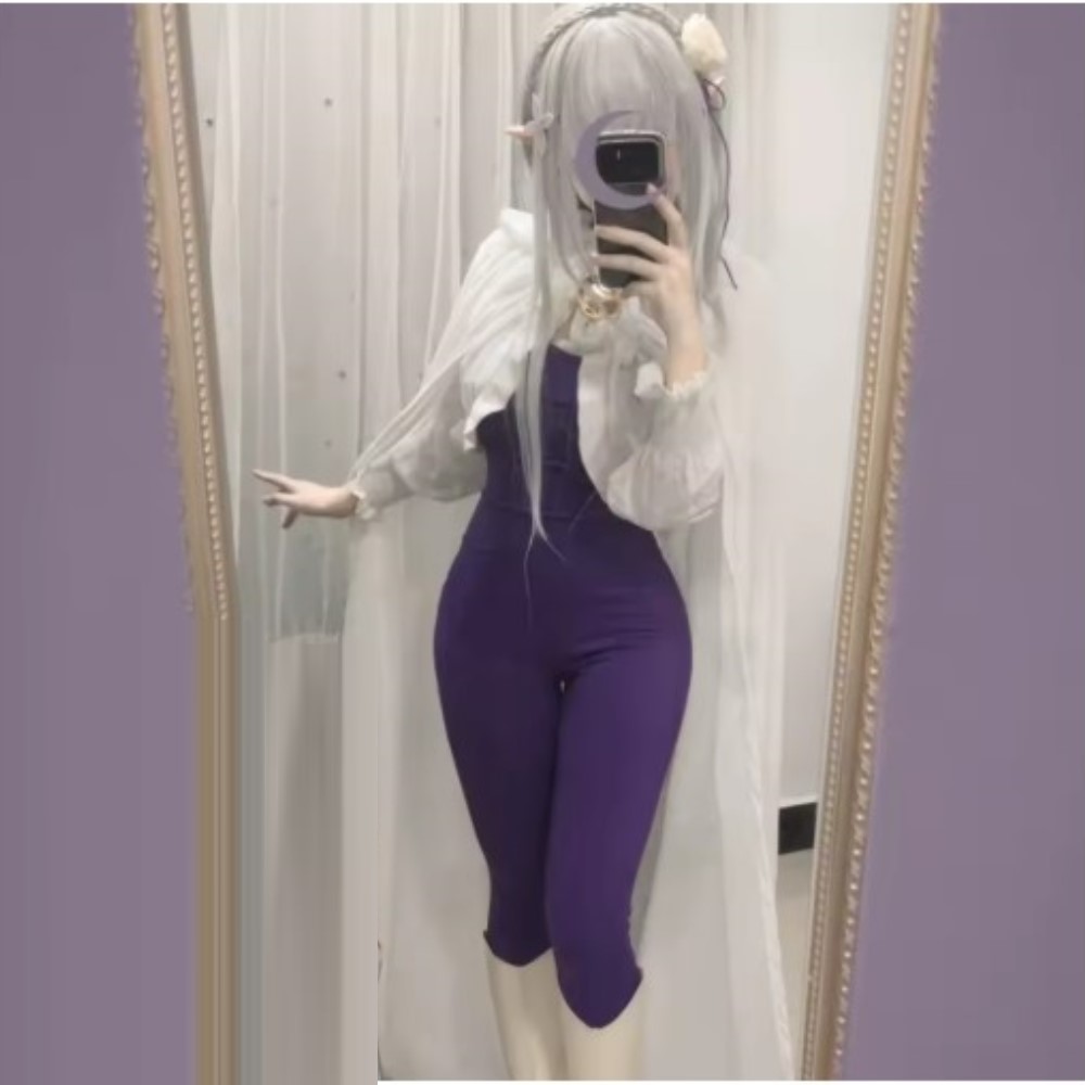 NEU Emilia Rezero Cosplay Kost – Anime Cosplay Re Zero Bewertung und Preis