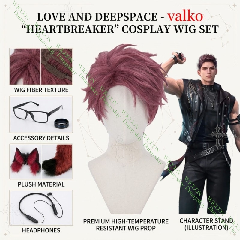 Love And Deepspace Valko Cospl – Anime Cosplay Glasses Bewertung und Preis
