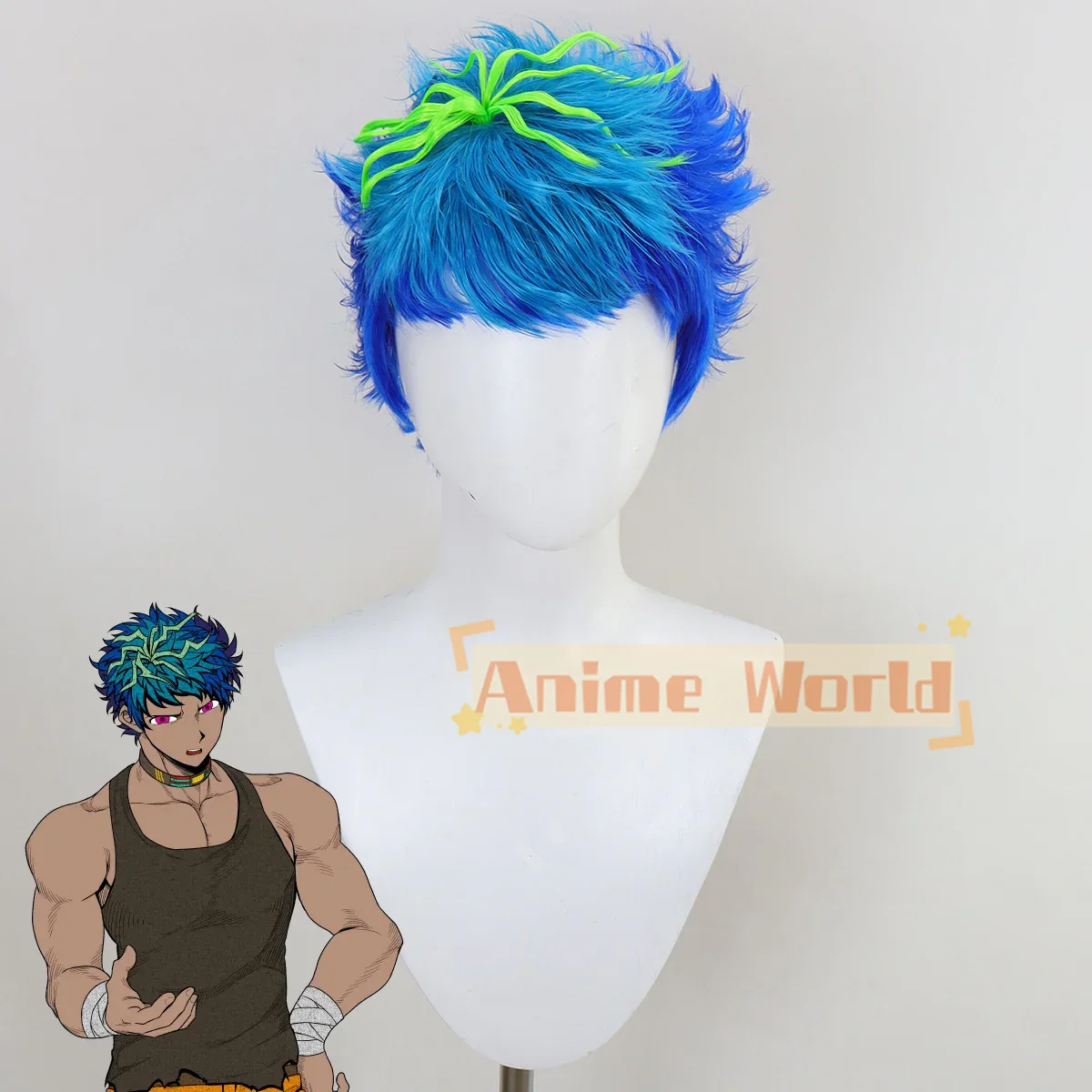Your Turn To Die Naomichi Kuru – Anime Cosplay Blue Hair Bewertung und Preis