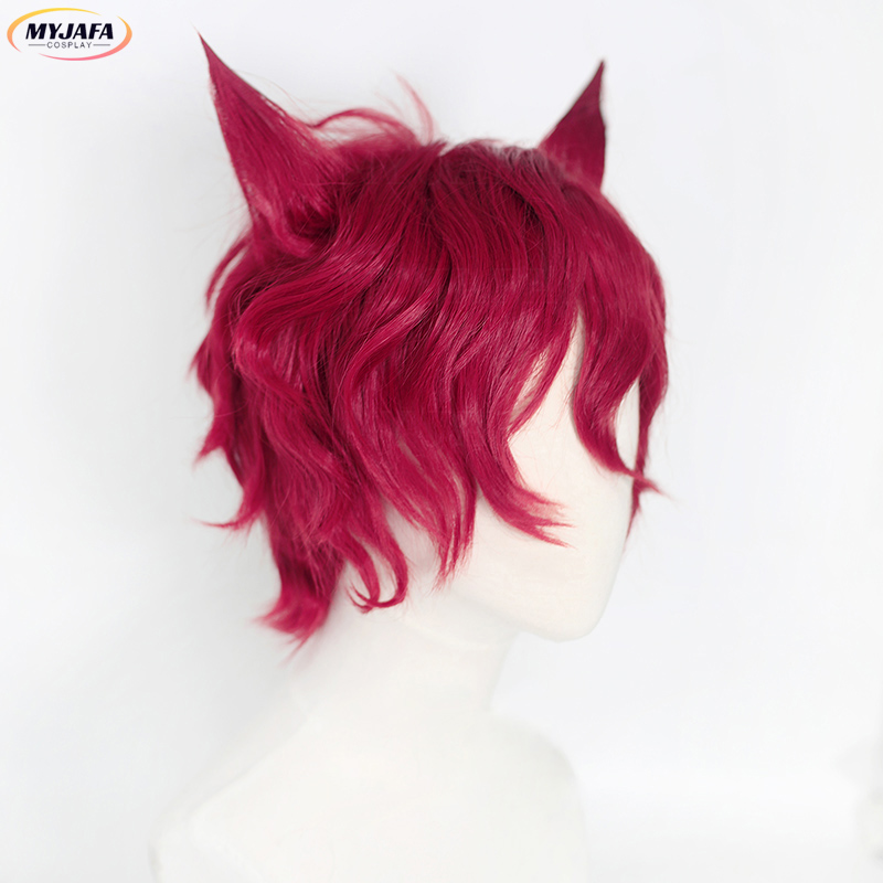 Sett Cosplay Perücke Spiel LOL – Anime Cosplay With Red Hair Bewertung und Preis