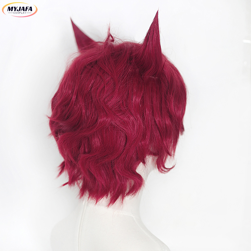 Sett Cosplay Perücke Spiel LOL – Anime Cosplay With Red Hair Bewertung und Preis