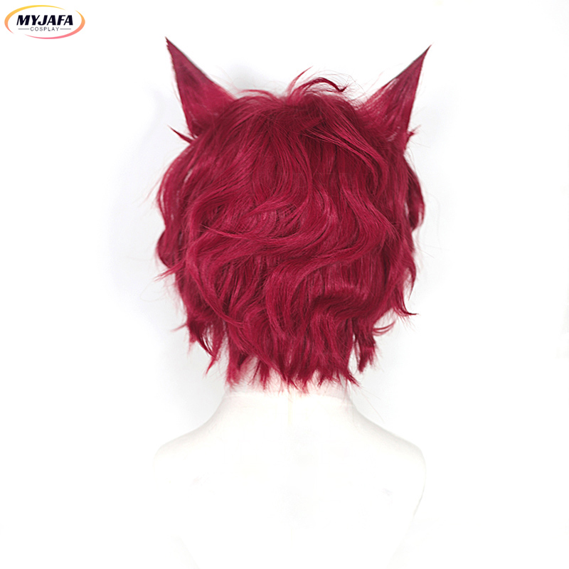 Sett Cosplay Perücke Spiel LOL – Anime Cosplay With Red Hair Bewertung und Preis