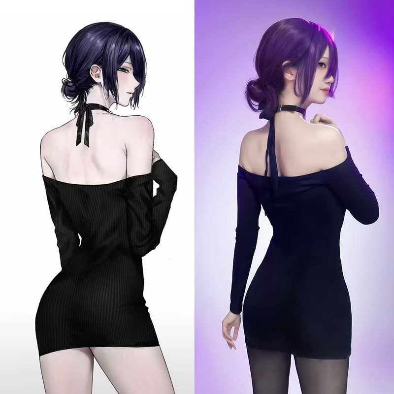 Anime Kettensäge Mann Reze Cos – Anime Cosplay Black Girl Bewertung und Preis