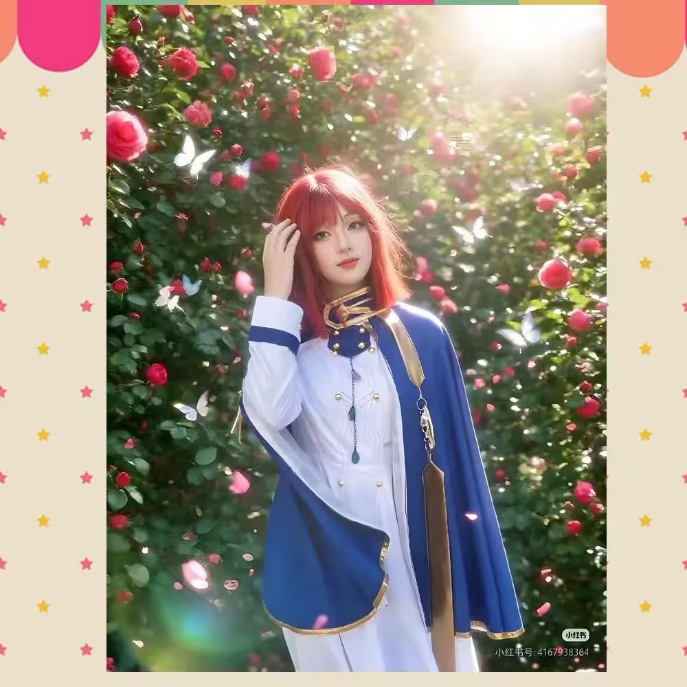 Shirayuki Cosplay Kostüme Anim – Anime Cosplay With Red Hair Bewertung und Preis