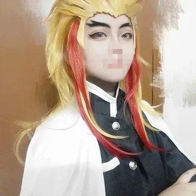 Rengoku Kyoujurou Perücke Kime – Anime Cosplay With Red Hair Bewertung und Preis