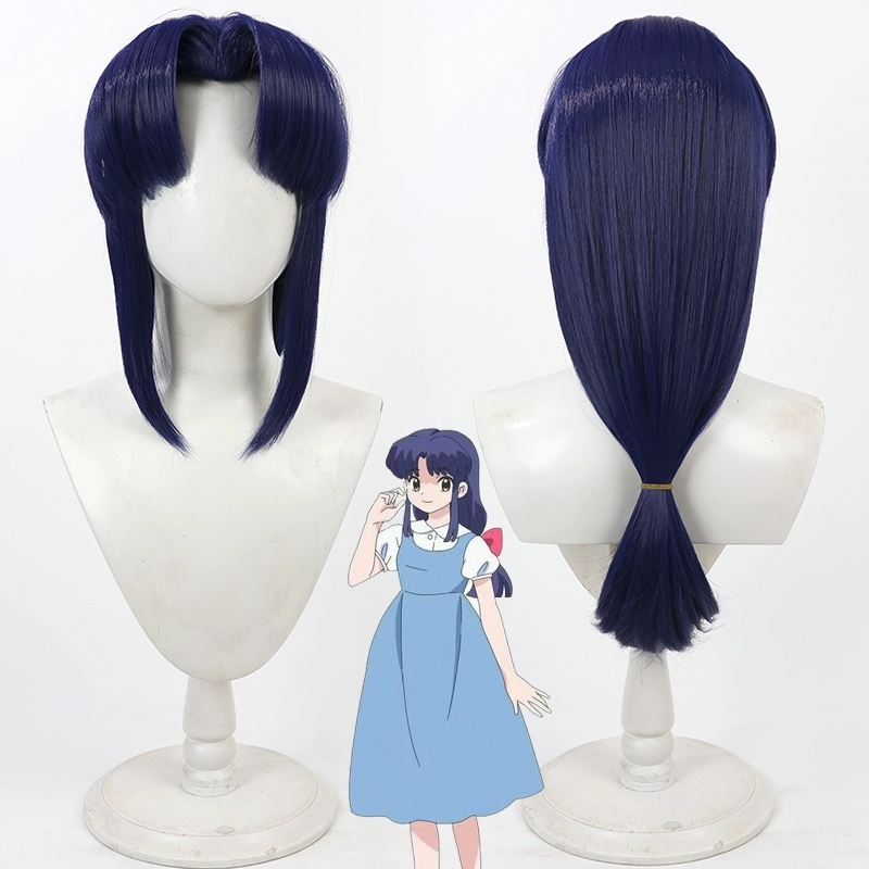 Anime Ranma 1/2 Akane Tendo Co – Anime Cosplay Blue Hair Bewertung und Preis