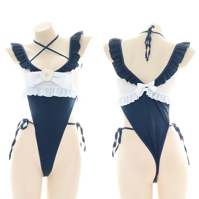 Niedlicher einteiliger Badeanz – Anime Cosplay Bikini Bewertung und Preis
