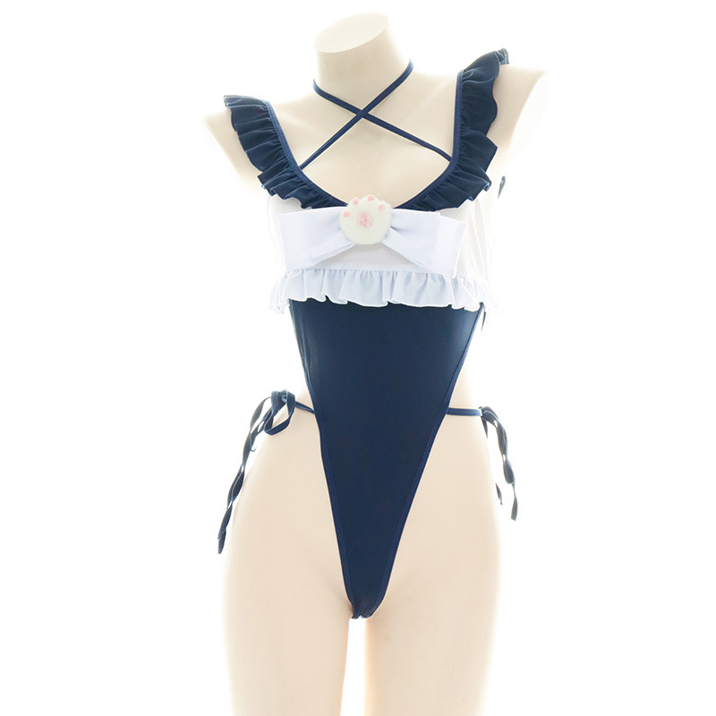 Niedlicher einteiliger Badeanz – Anime Cosplay Bikini Bewertung und Preis