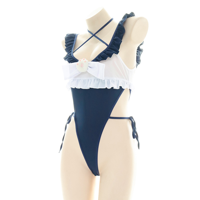 Niedlicher einteiliger Badeanz – Anime Cosplay Bikini Bewertung und Preis