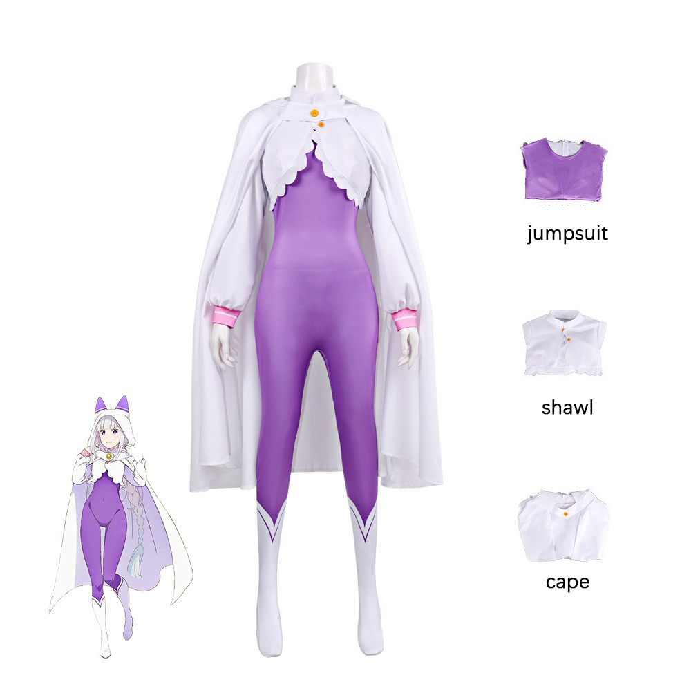 Anime Emilia Cosplay Kostüm Li – Anime Cosplay Re Zero Bewertung und Preis