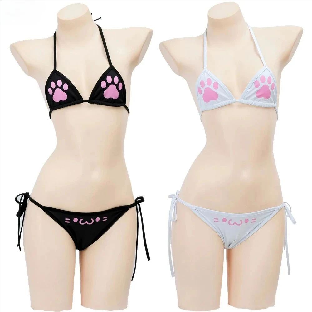 Damen Süßer Anime-Spiel-Dreite – Anime Cosplay Bikini Bewertung und Preis