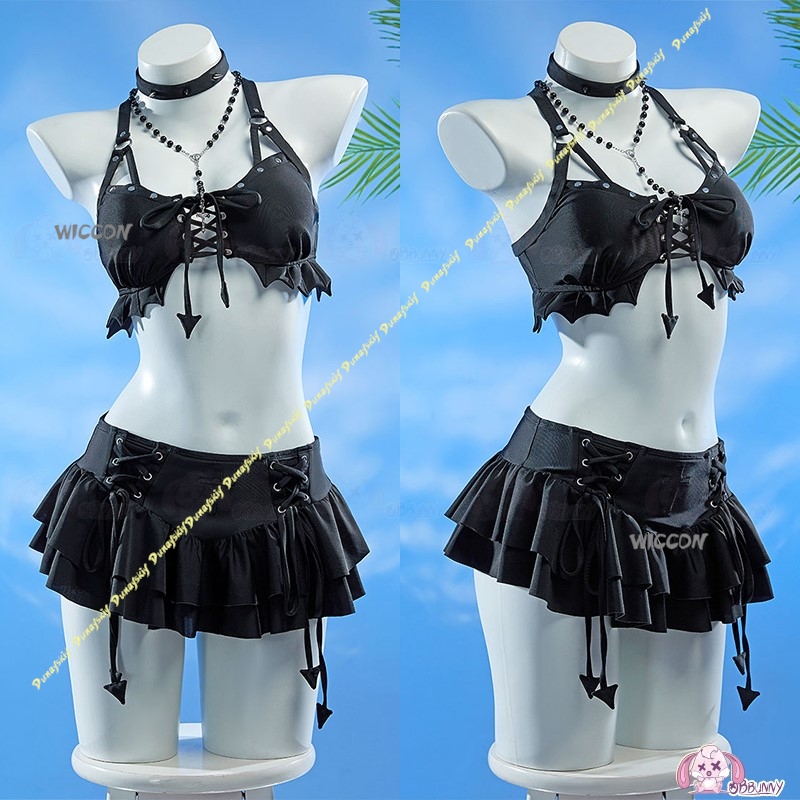 Cosplay Kostüm Mädchen Sexy An – Anime Cosplay Black Girl Bewertung und Preis
