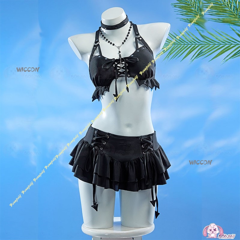 Cosplay Kostüm Mädchen Sexy An – Anime Cosplay Black Girl Bewertung und Preis