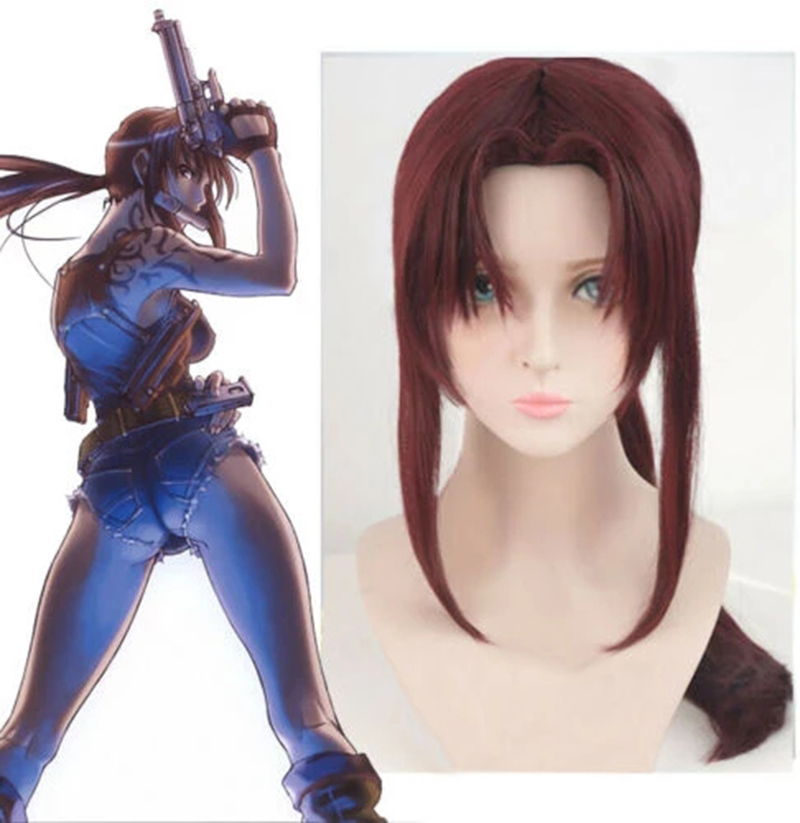 Neue BLACK LAGOON Rebecca Revy – Anime Cosplay With Red Hair Bewertung und Preis