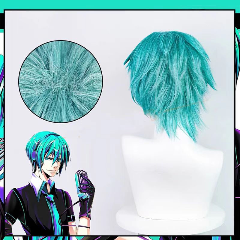 Mikuo Cosplay-Perücke, Anime M – Anime Cosplay Blue Hair Bewertung und Preis