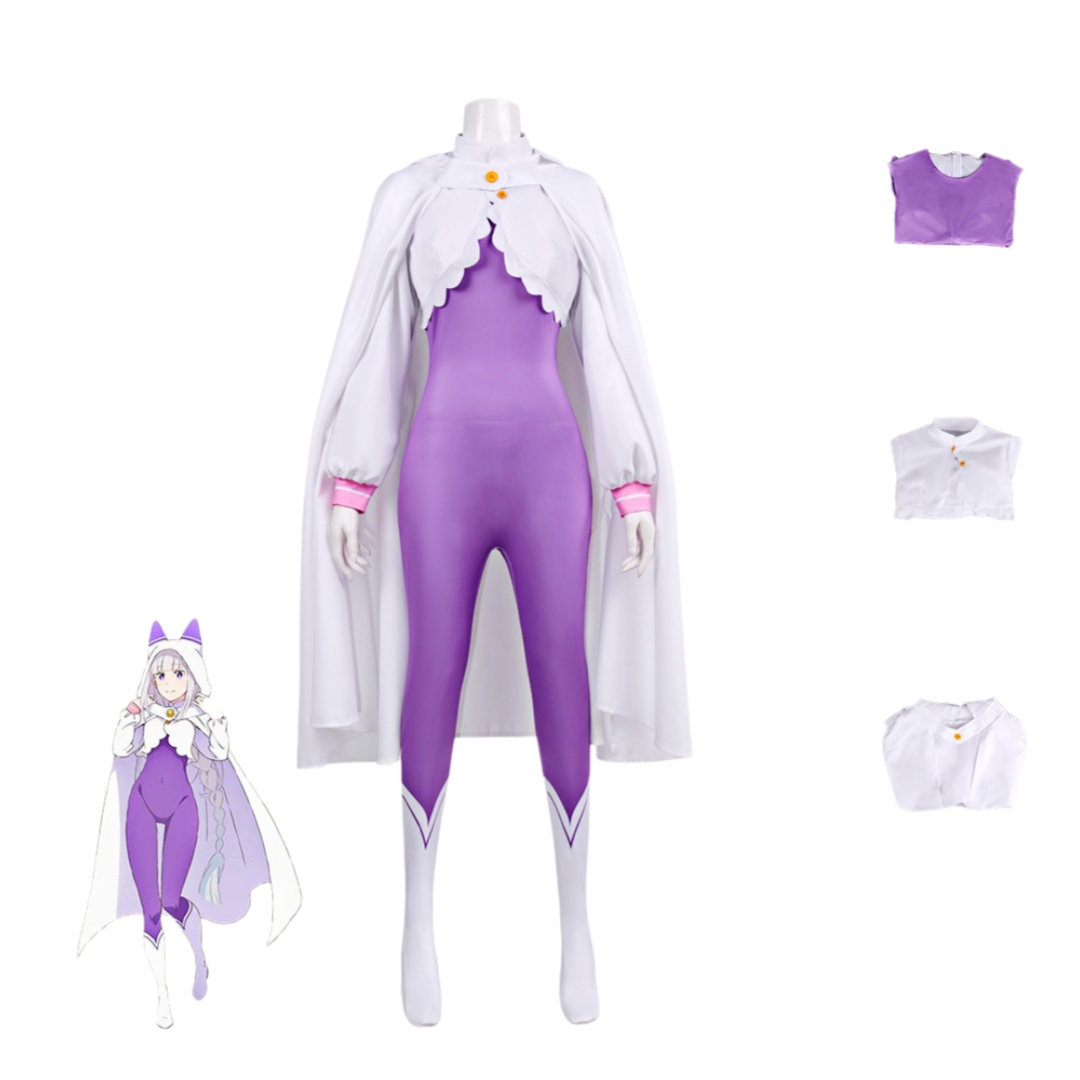 Re Zero Emilia Cosplay Kostüm  – Anime Cosplay Re Zero Bewertung und Preis